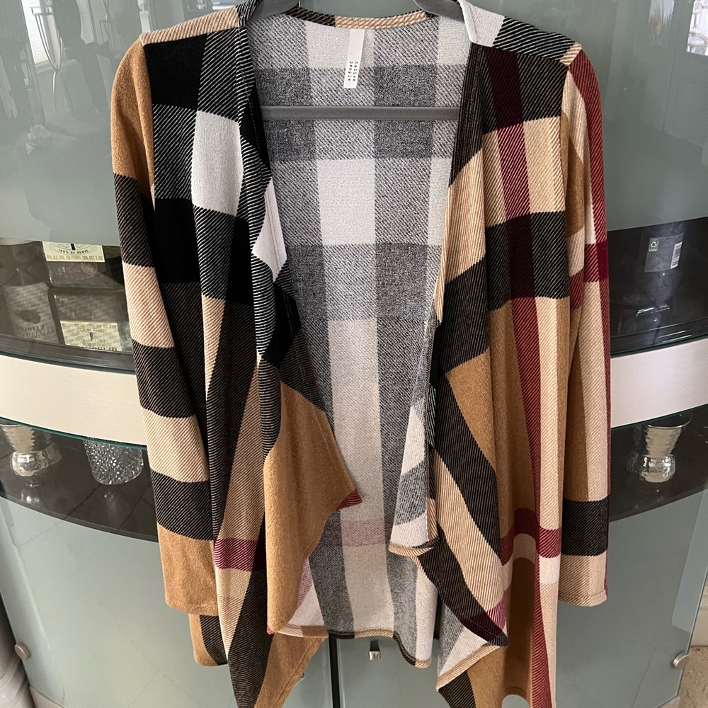 Plaid Cardigan